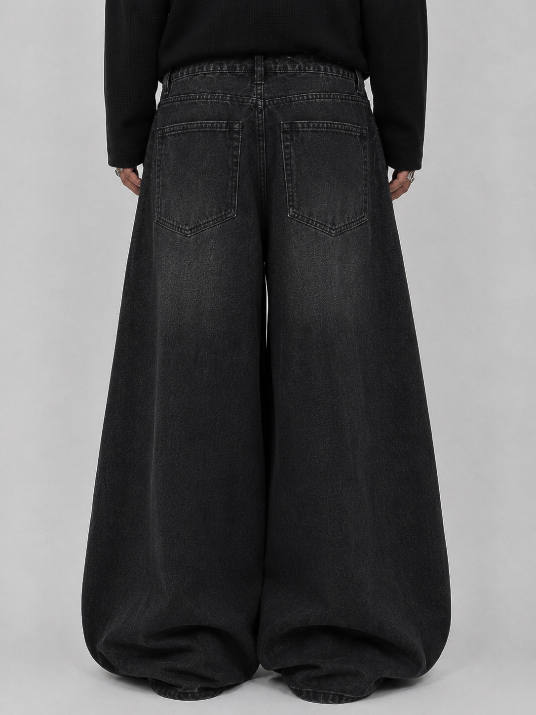 Jet Black Super Wide Leg