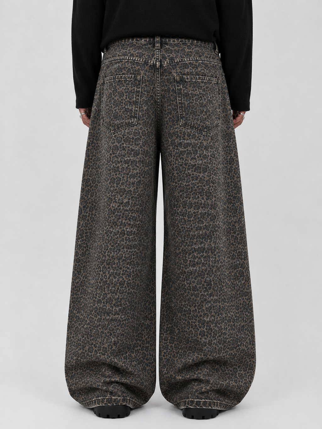 Brown Leaperd Wide Leg