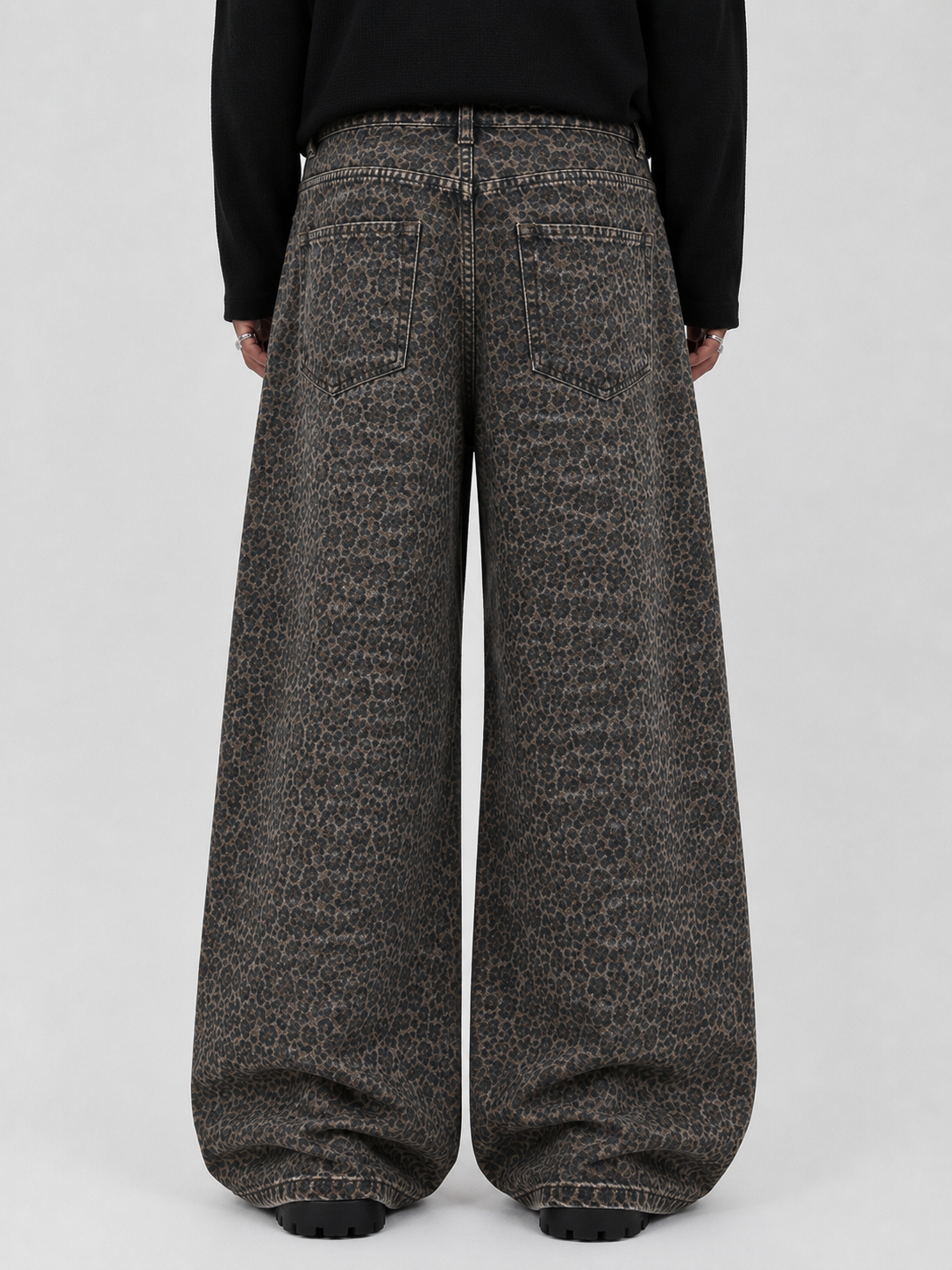 Brown Leaperd Wide Leg