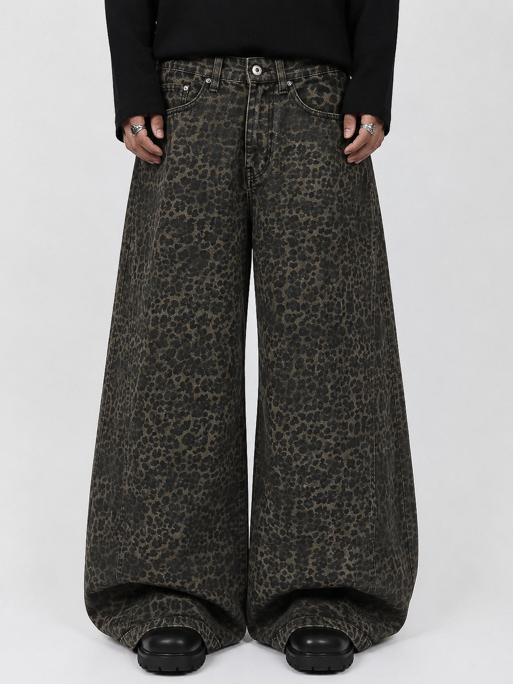 Brown Leaperd Wide Leg