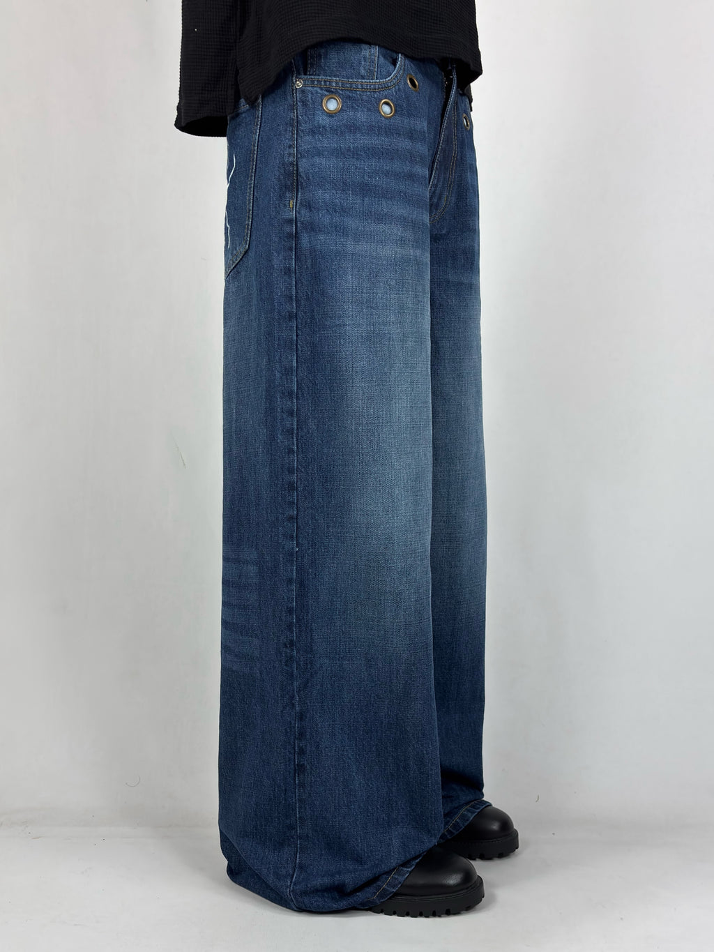 Blue Spider Wide Leg