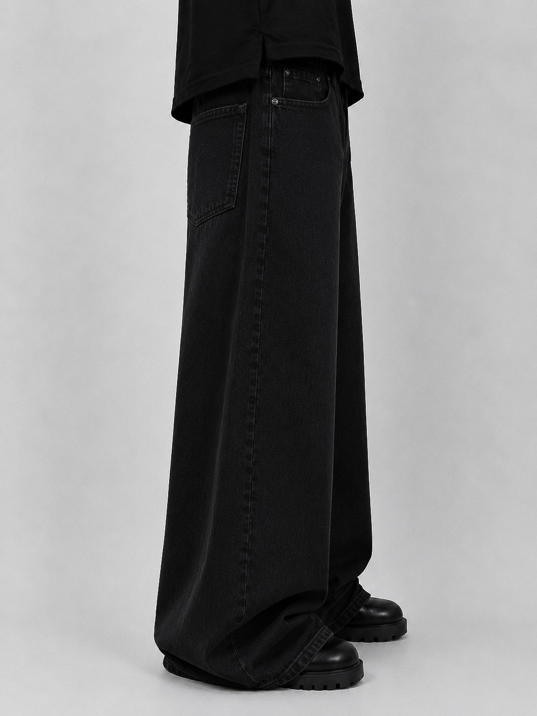 Jet Black Wide Leg
