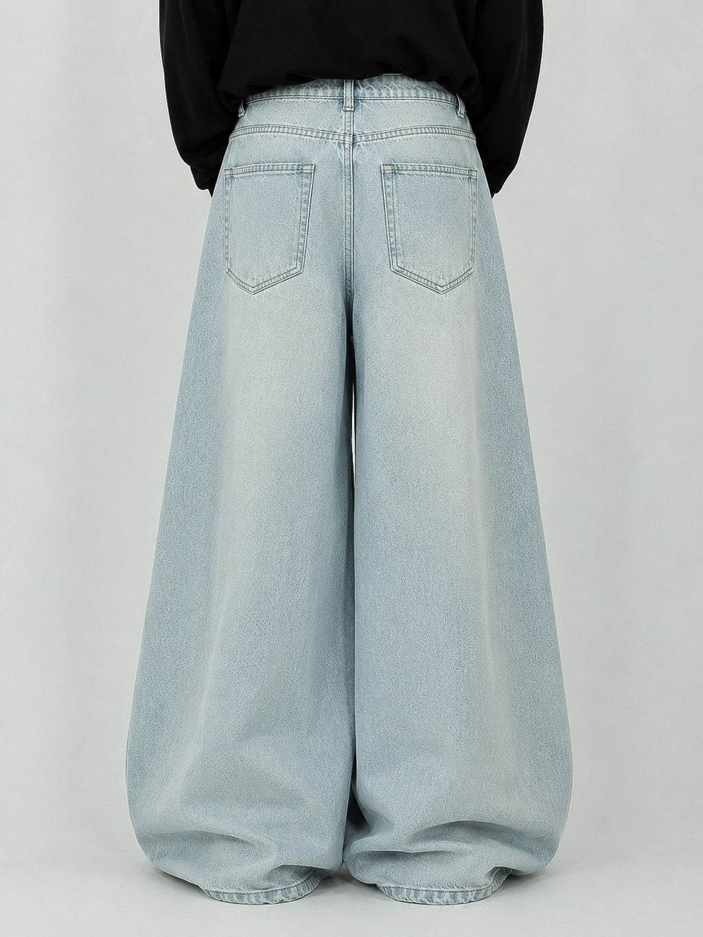 Light Blue Wash Super Wide Leg