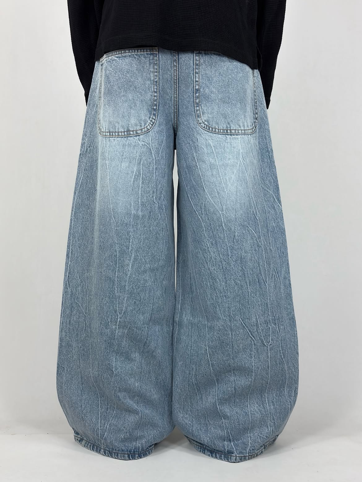 Thunder Blue Super Wide Leg