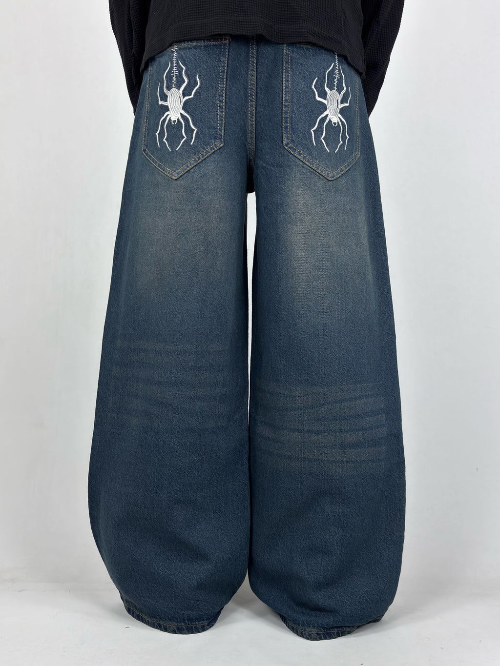 Drk Green Spider Wide Leg