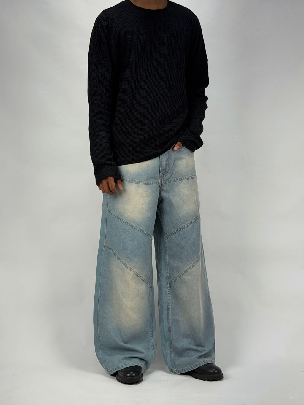 Patch Blue Wide Leg