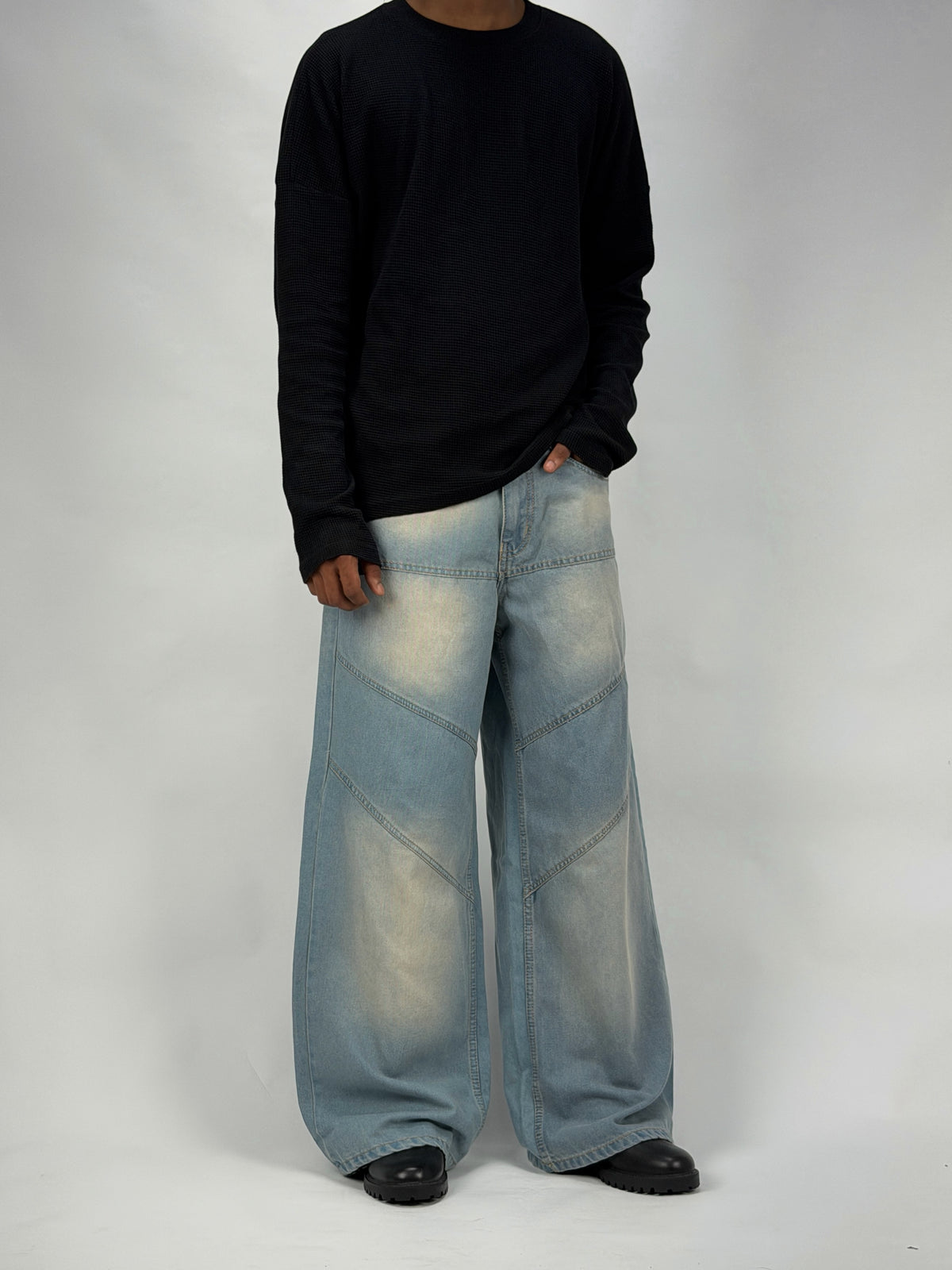 Patch Blue Wide Leg