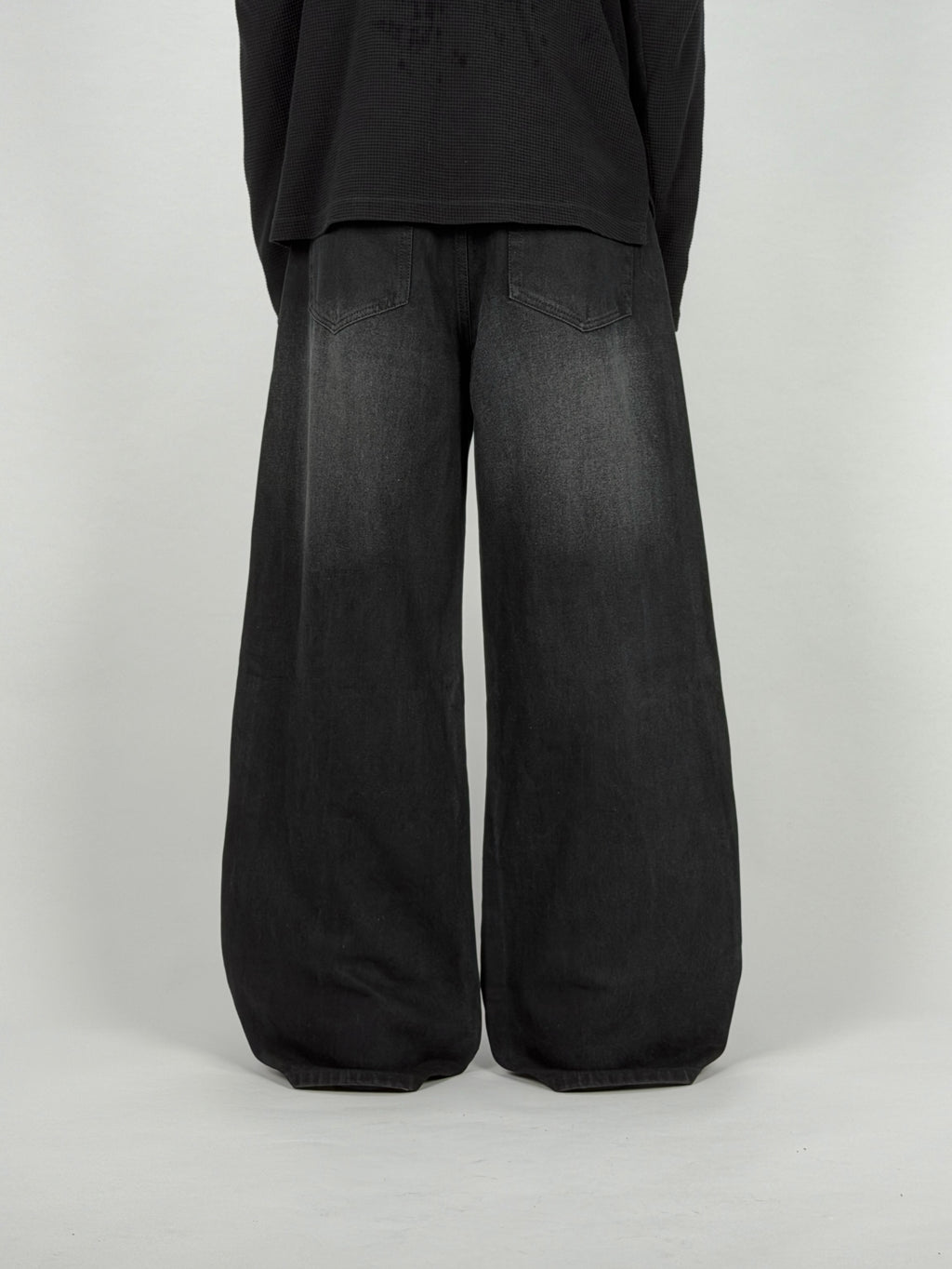 Graphic Black Wide Leg