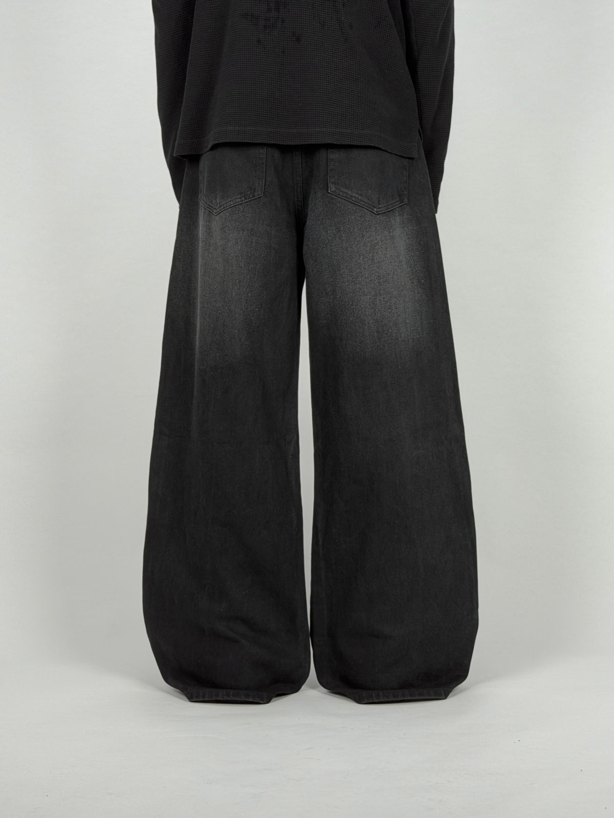 Graphic Black Wide Leg