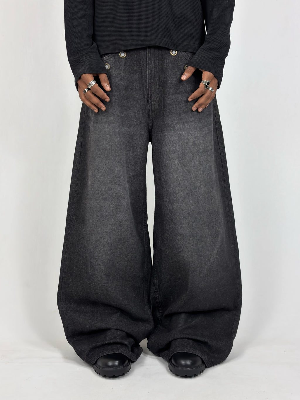 Spider Black Wide Leg