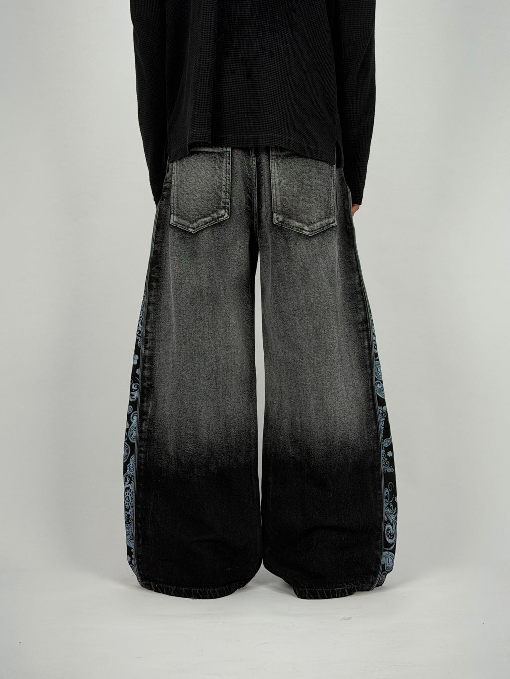 Charcoal Zip Wide Leg