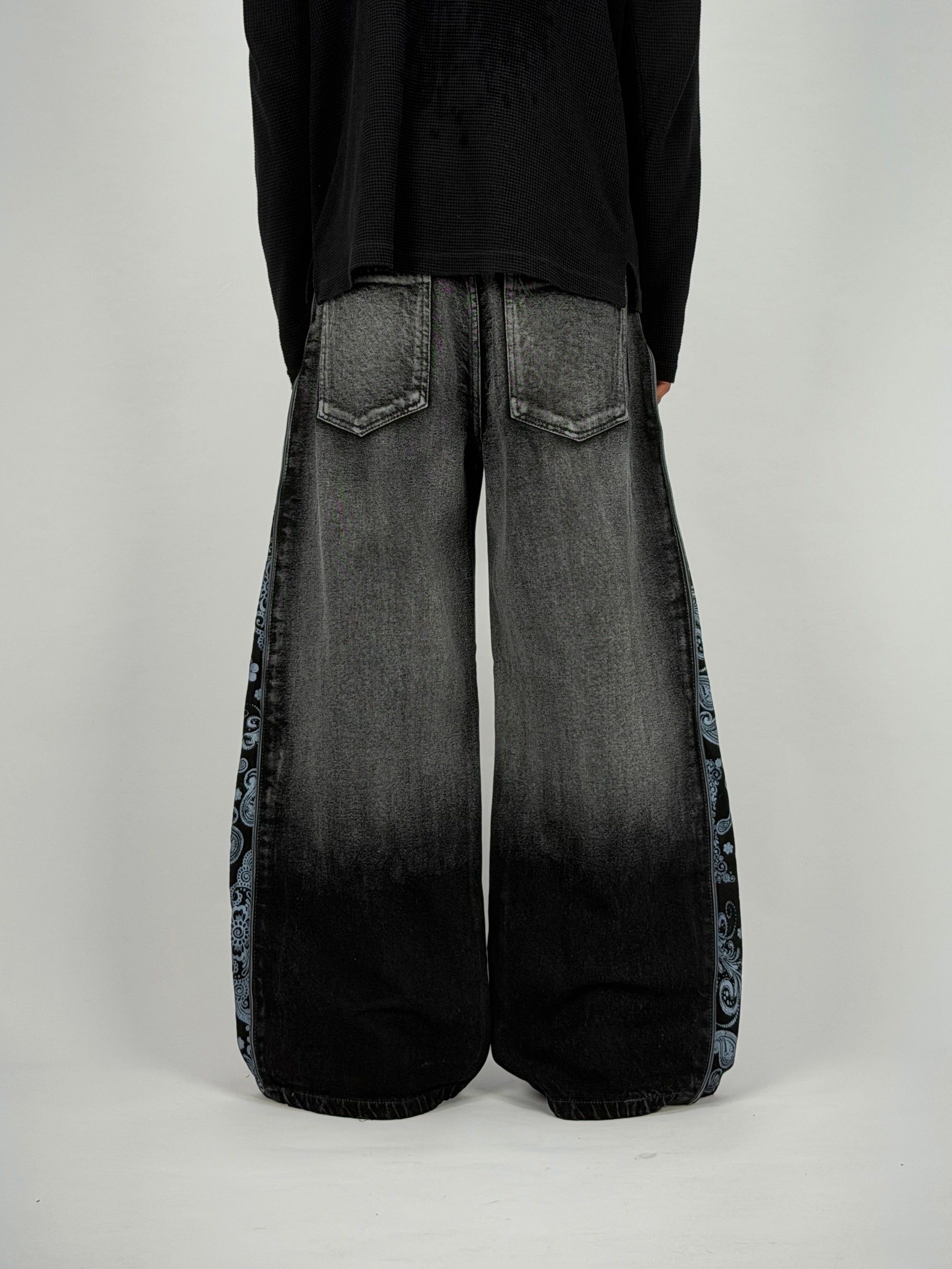 Charcoal Zip Wide Leg