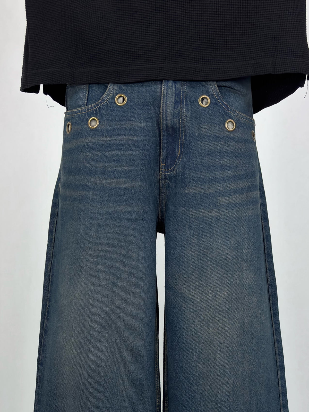 Drk Green Spider Wide Leg