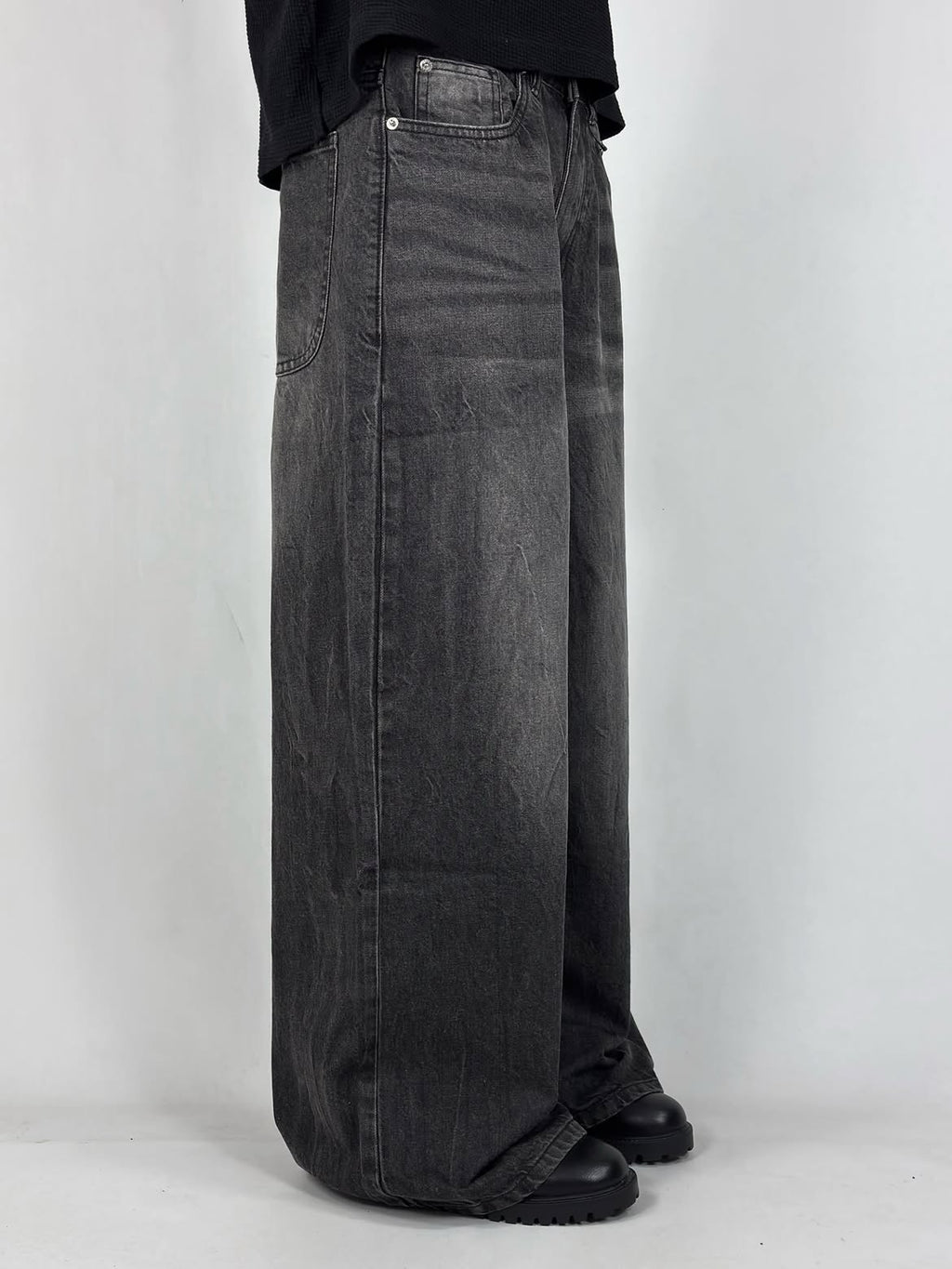 Charcoal Thunder Super Wide Leg