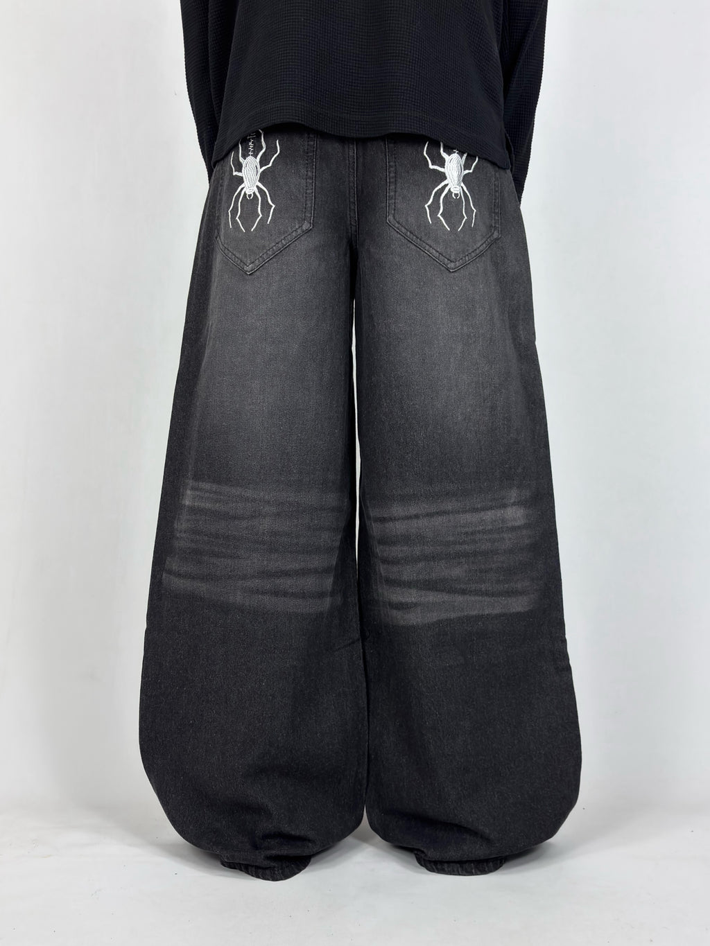 Mid Night Spider Wide Leg