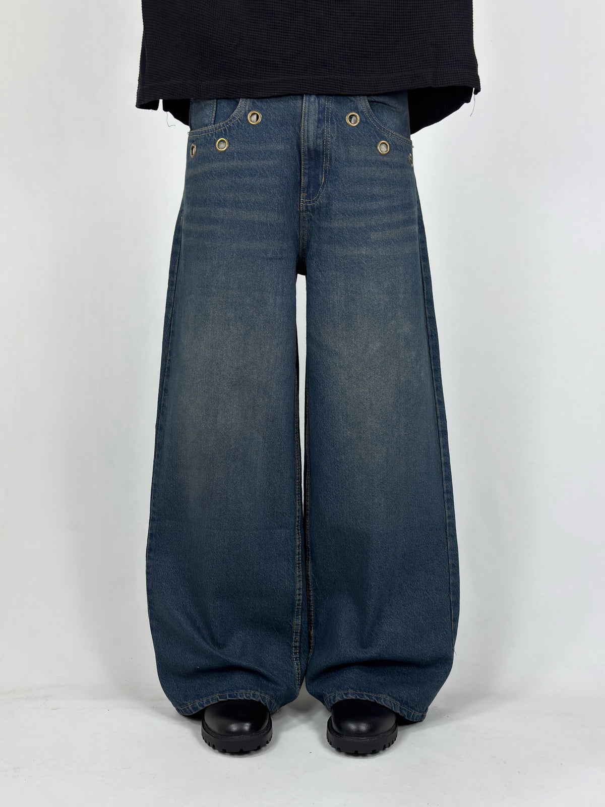 Drk Green Spider Wide Leg