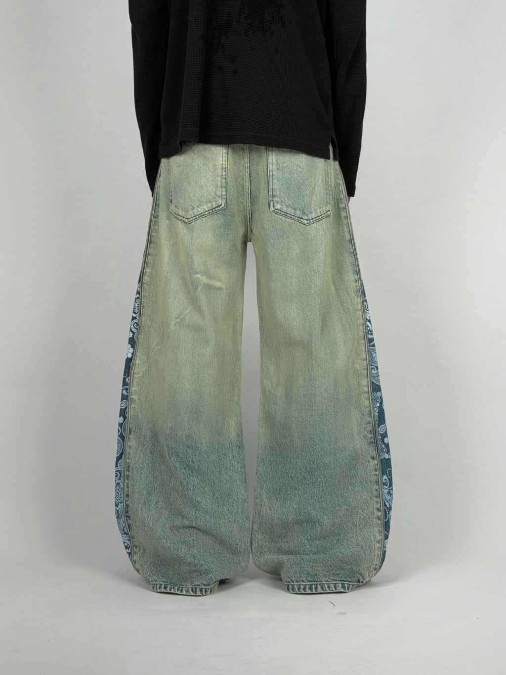 Sea Blue Zip Wide Leg