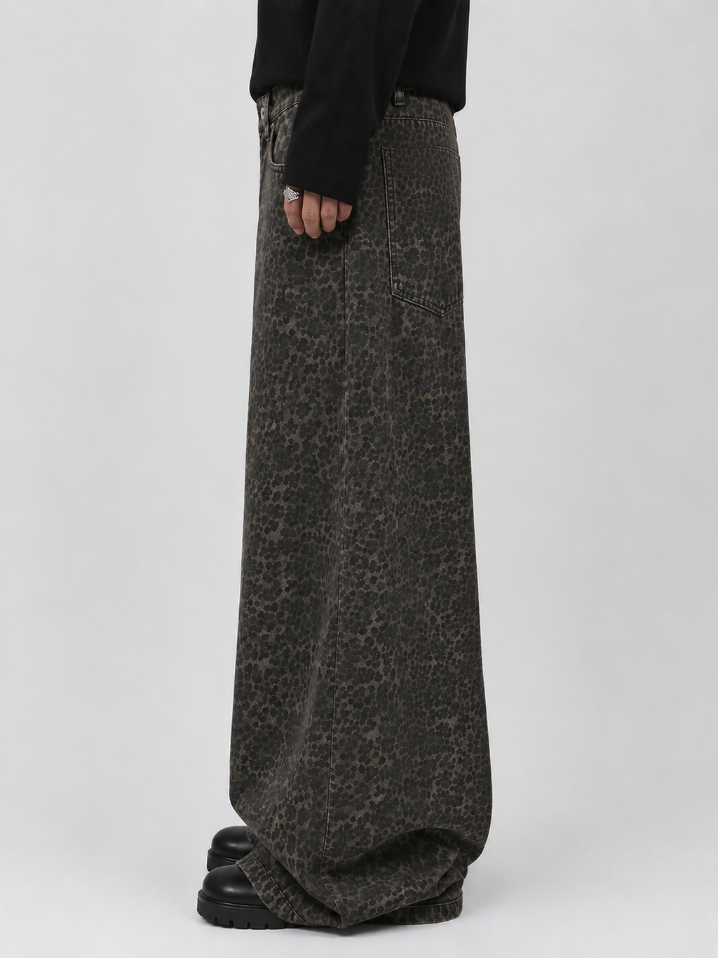 Brown Leaperd Wide Leg