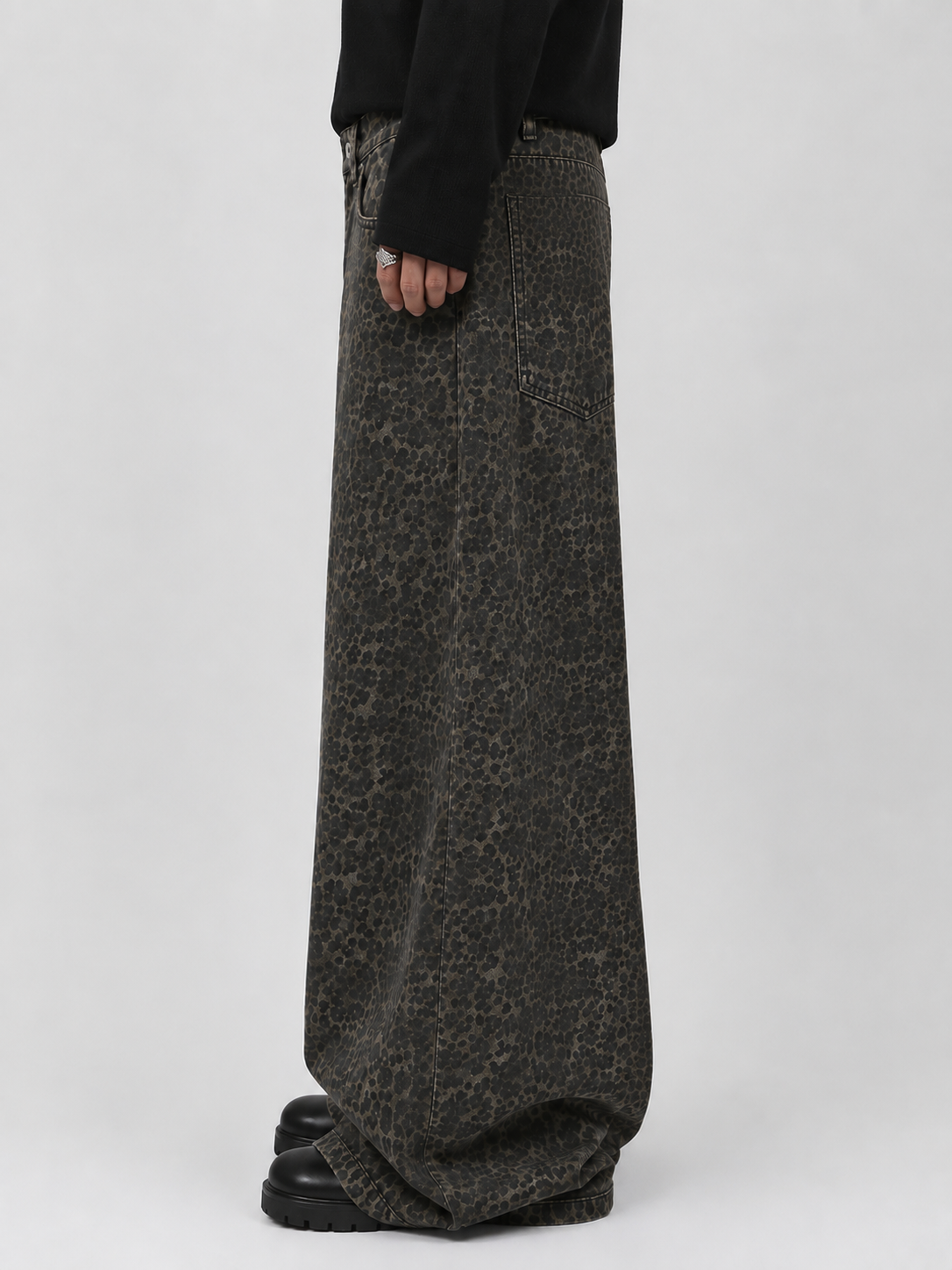 Brown Leaperd Wide Leg