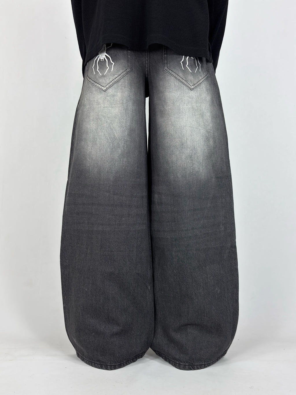 Faded Spider Wide Leg