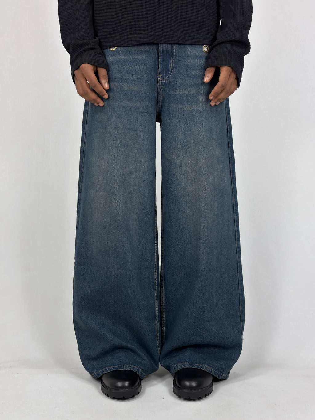 Drk Green Spider Wide Leg