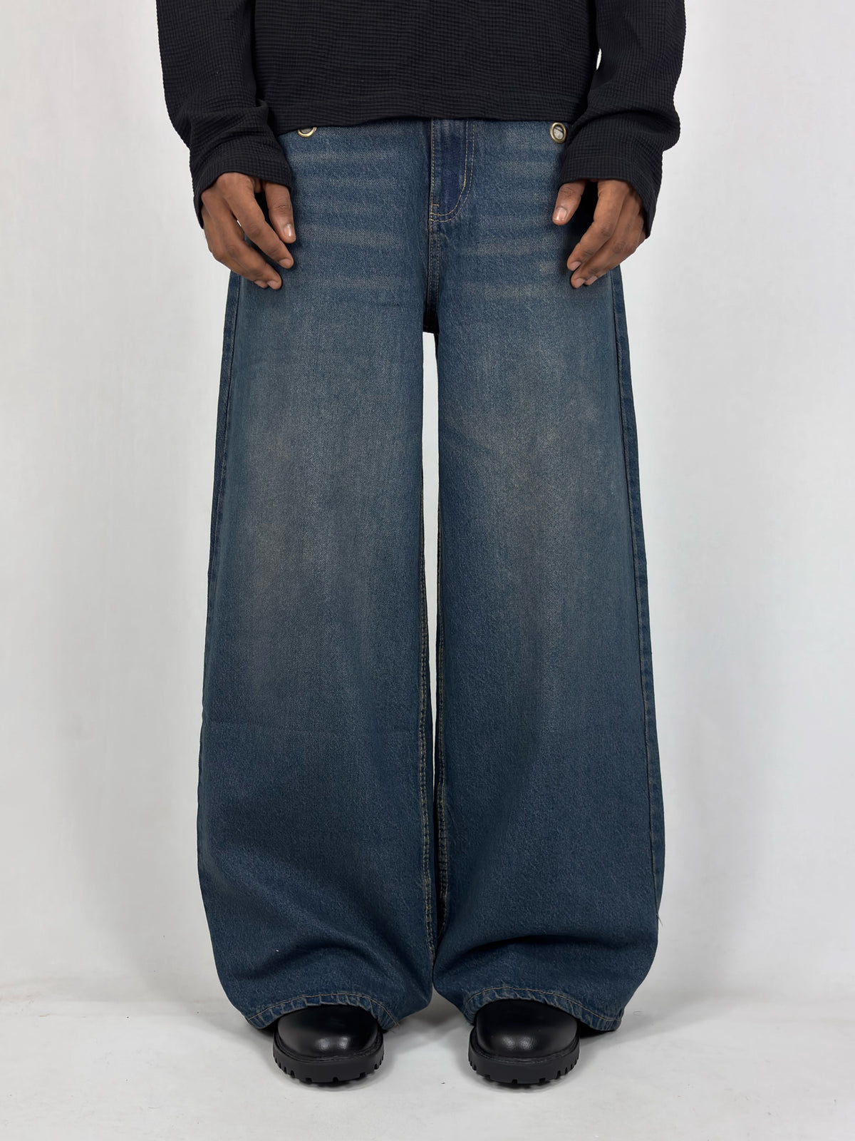 Drk Green Spider Wide Leg