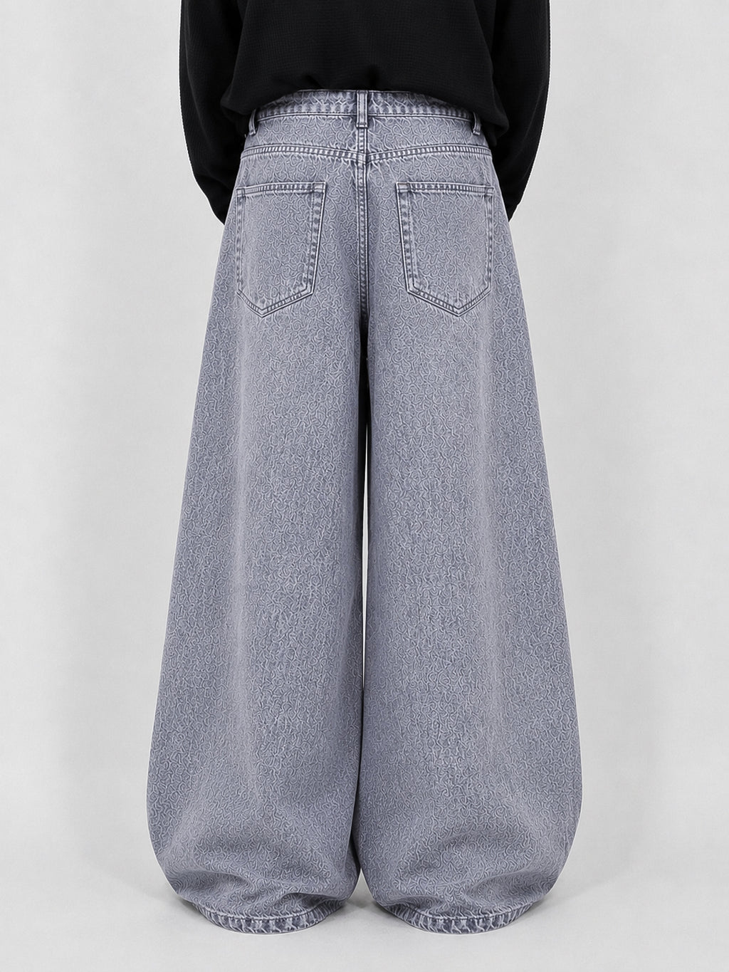 Mid Grey Wide Leg