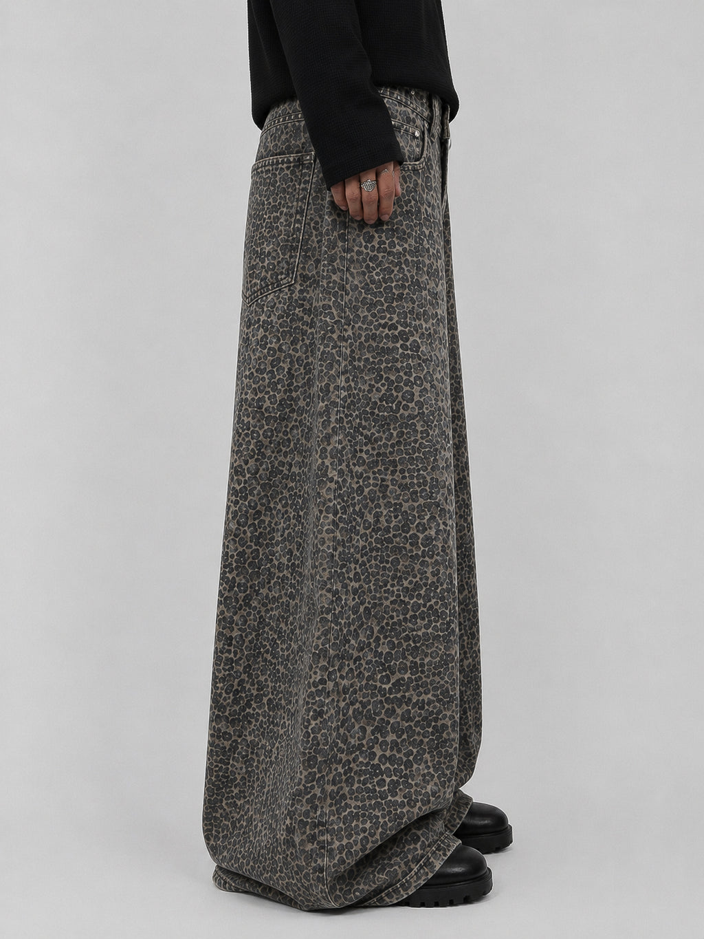Leopard Brown Super Wide Leg
