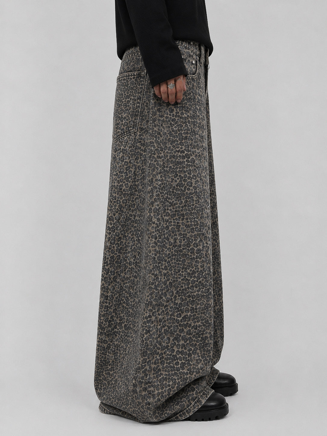 Leopard Brown Super Wide Leg