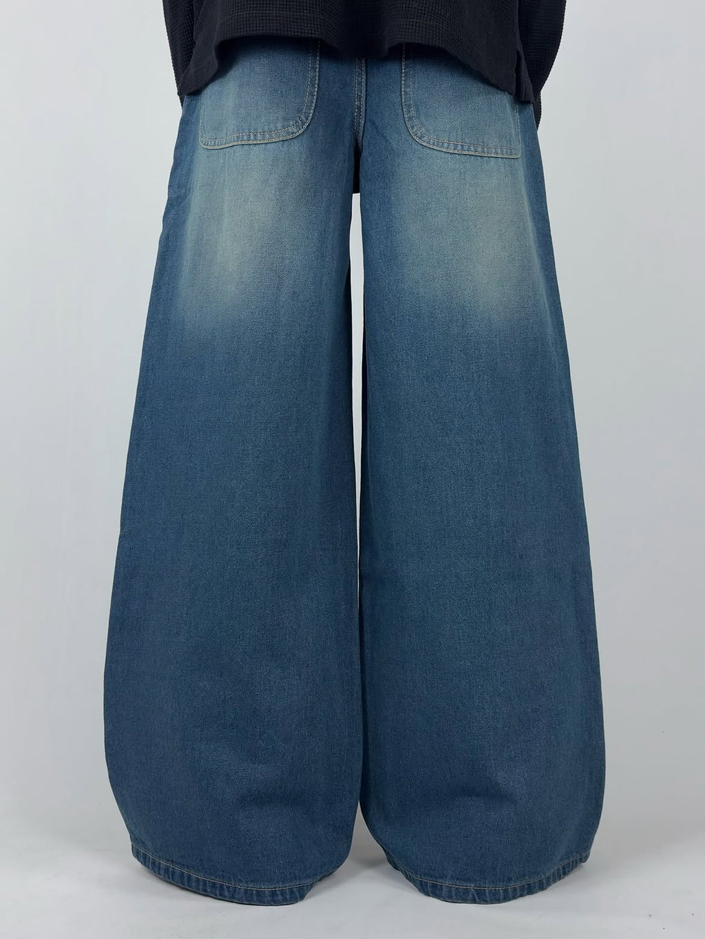 Zig Zag Wash Super Wide Leg