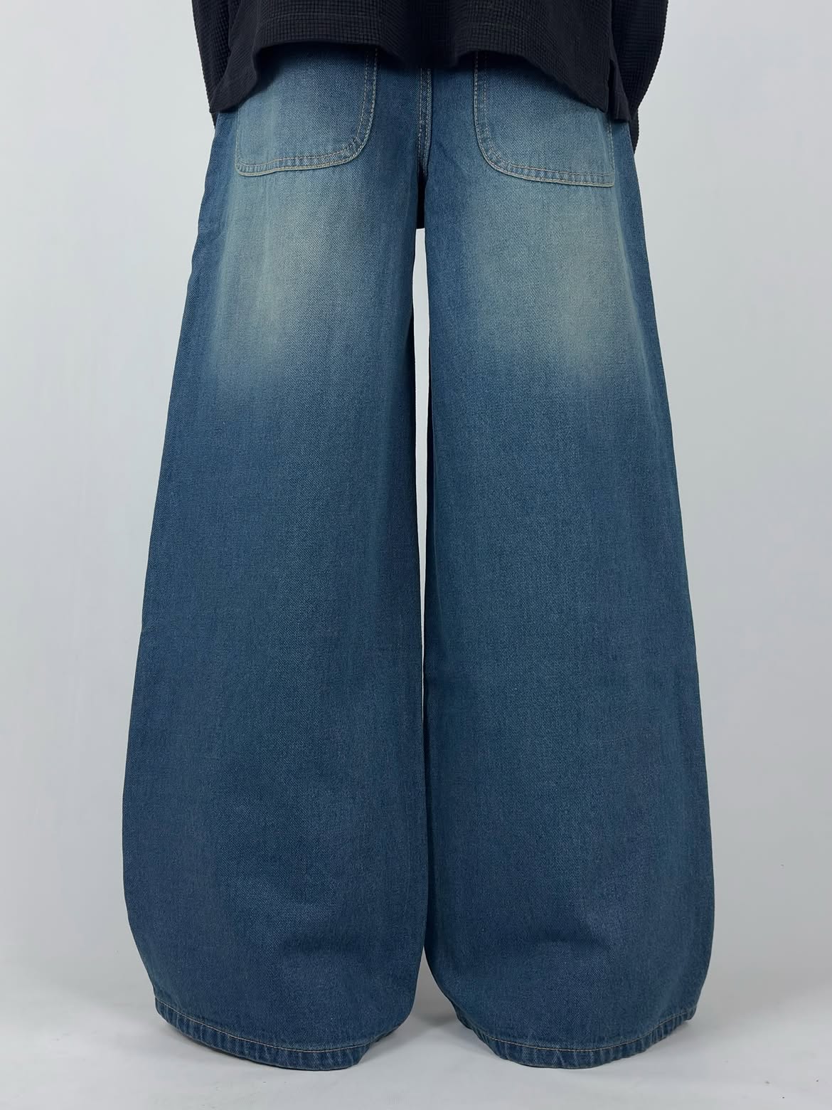 Zig Zag Wash Super Wide Leg