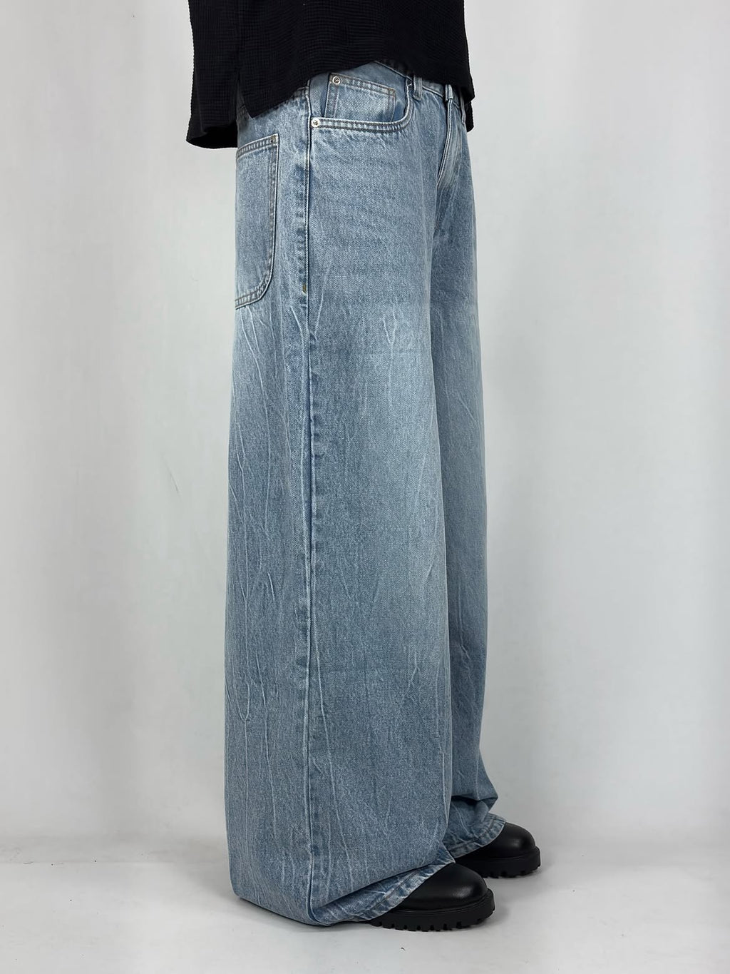 Thunder Blue Super Wide Leg