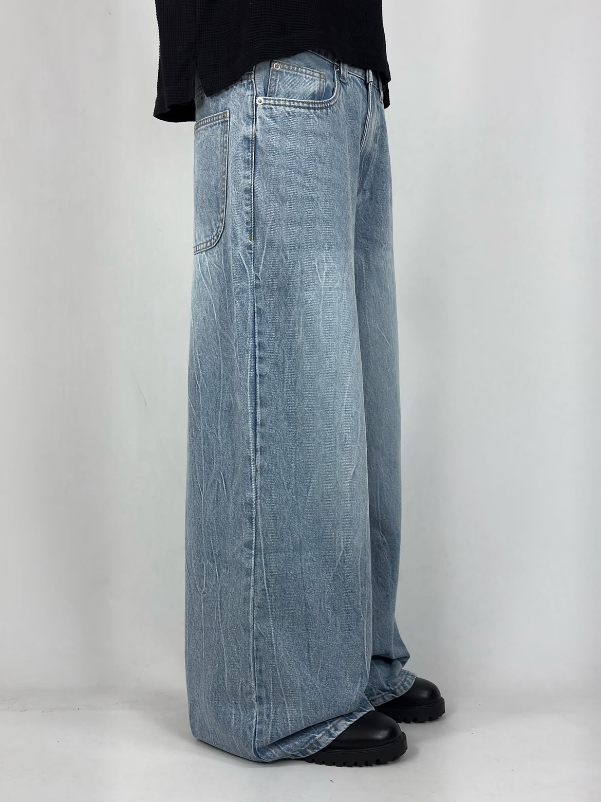 Thunder Blue Super Wide Leg