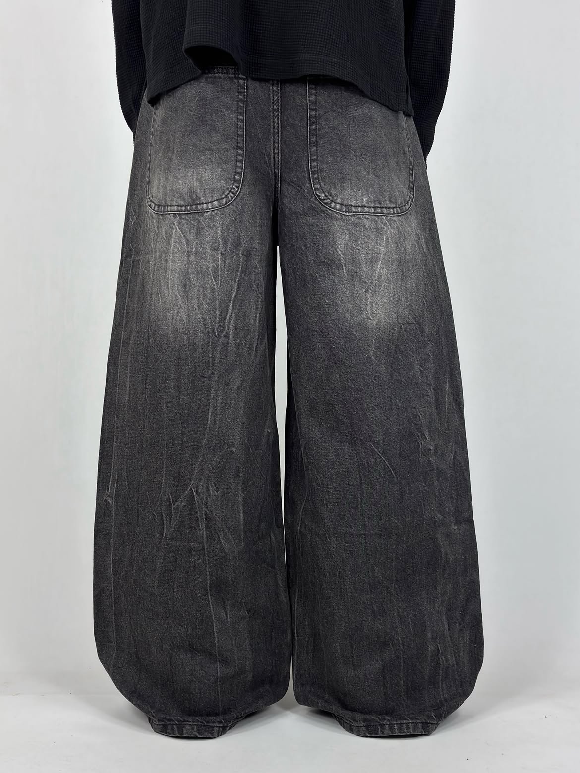 Charcoal Thunder Super Wide Leg