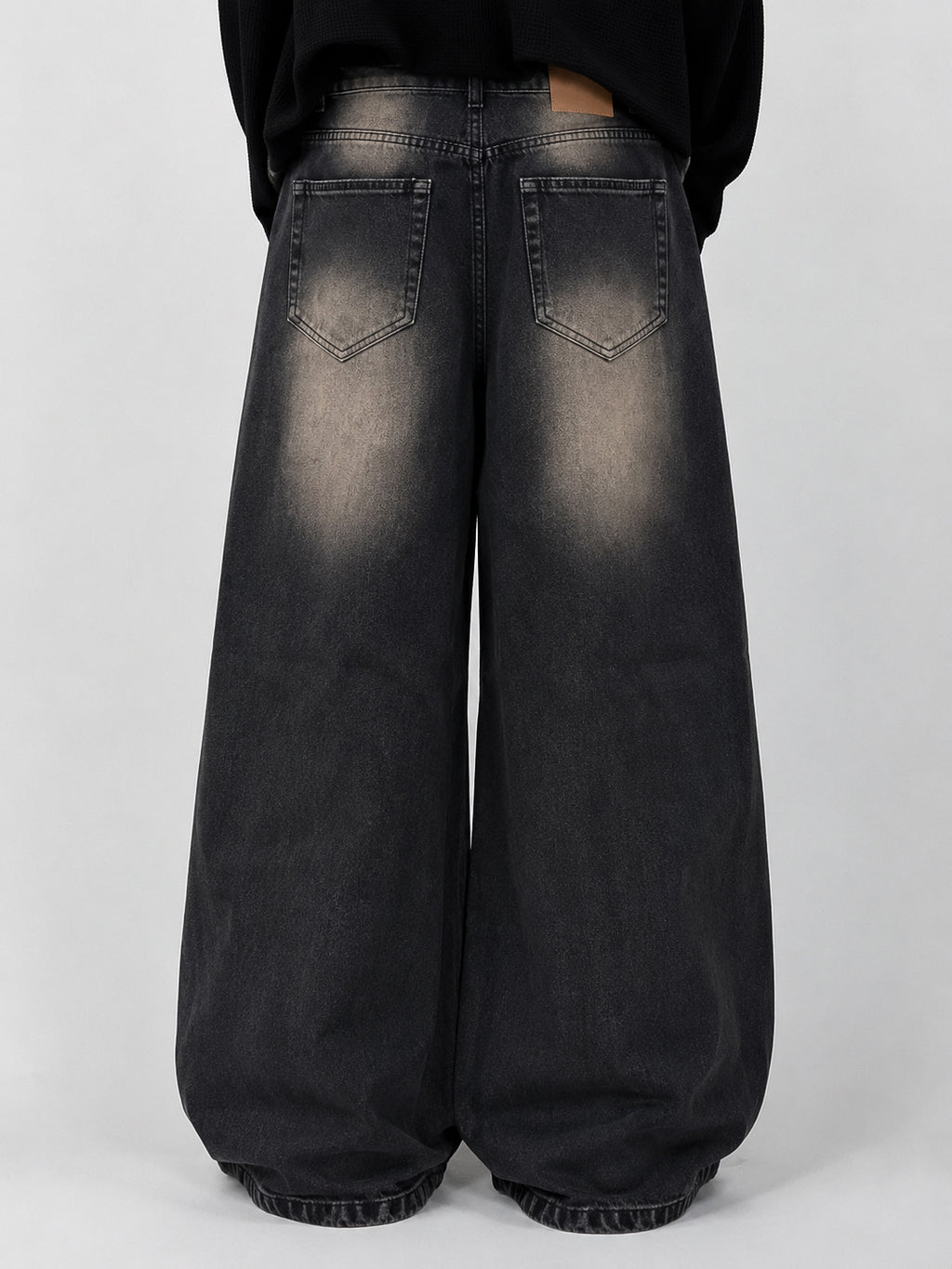 Brown Washed Wide Leg