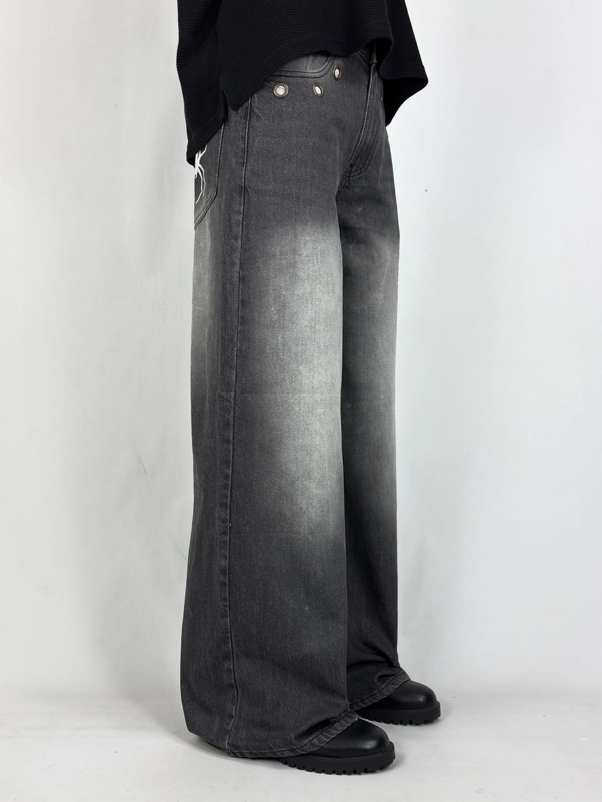 Faded Spider Wide Leg