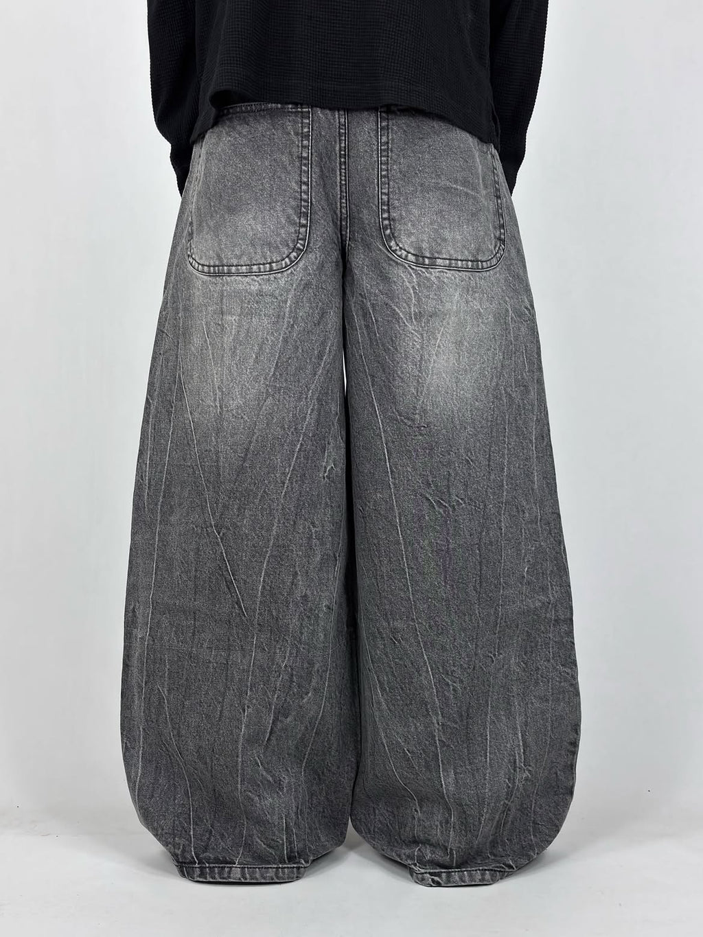Grey Thunder Super Wide Leg