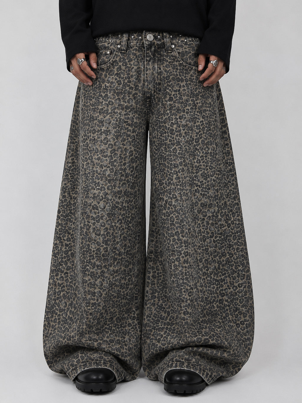 Leopard Brown Super Wide Leg