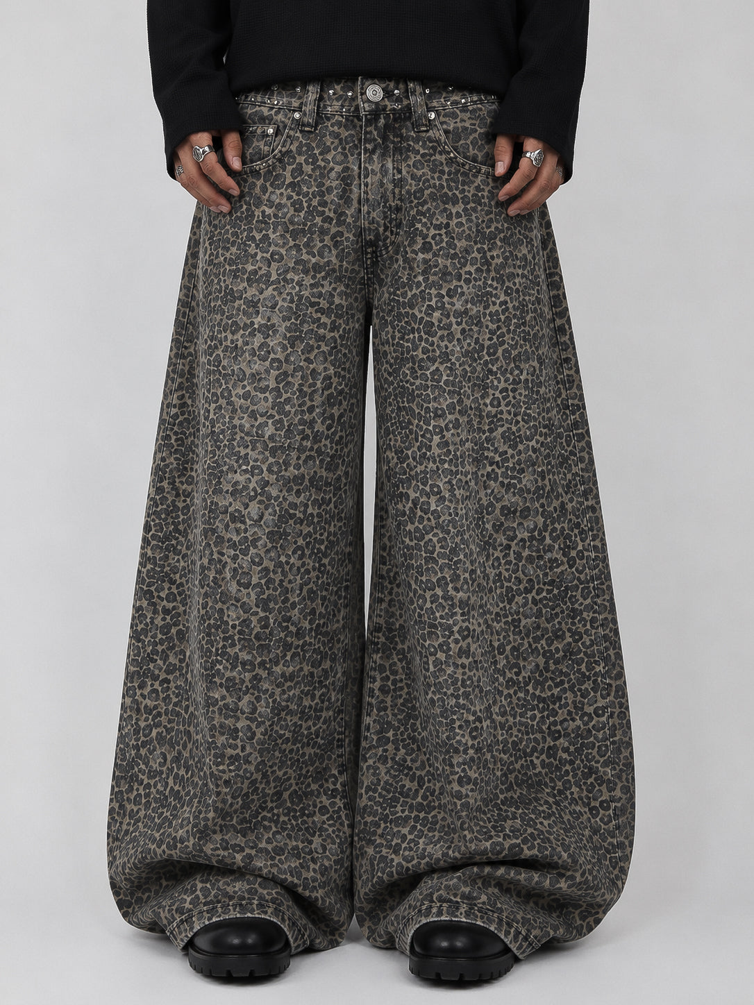 Leopard Brown Super Wide Leg
