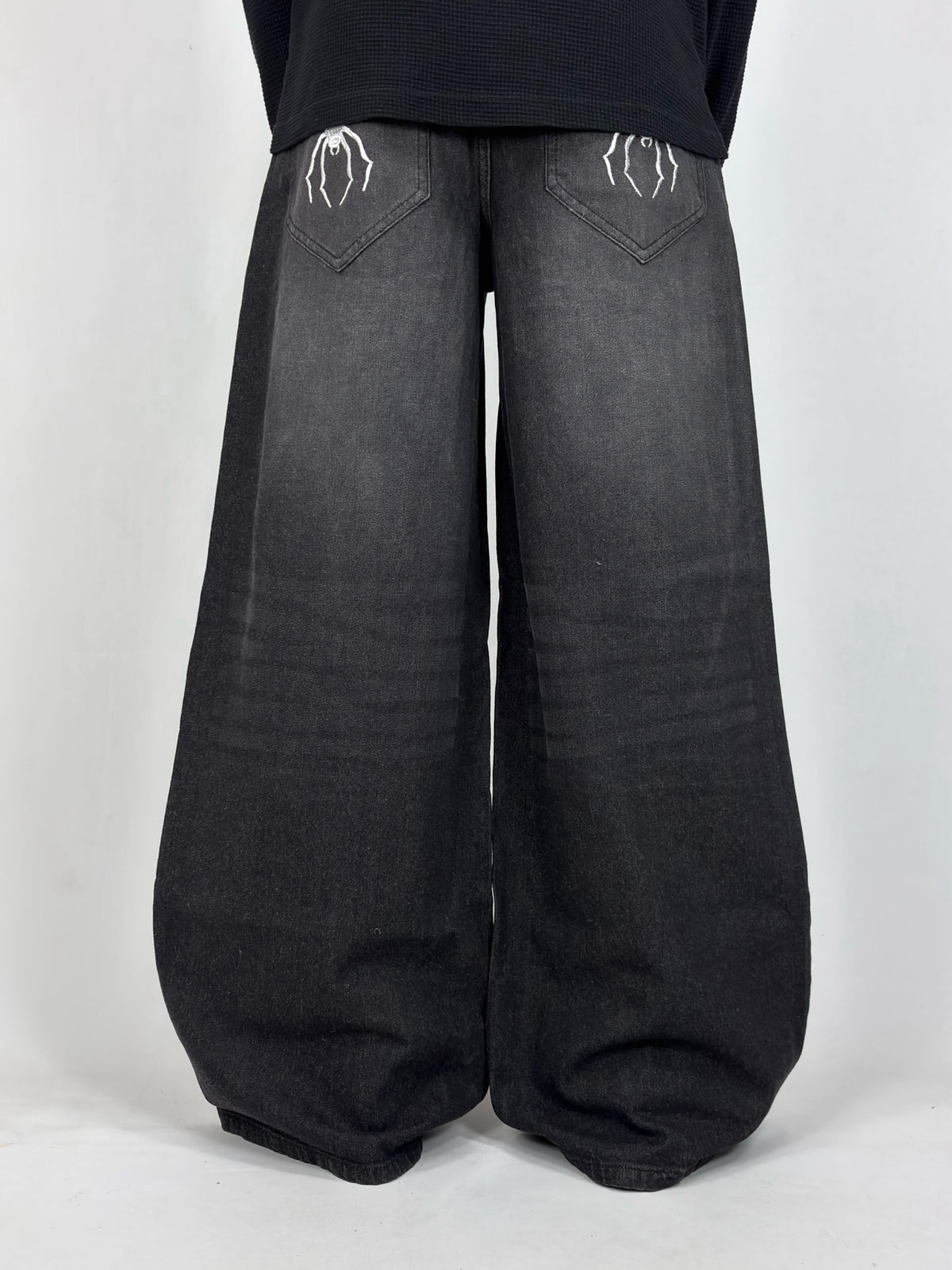Spider Black Wide Leg