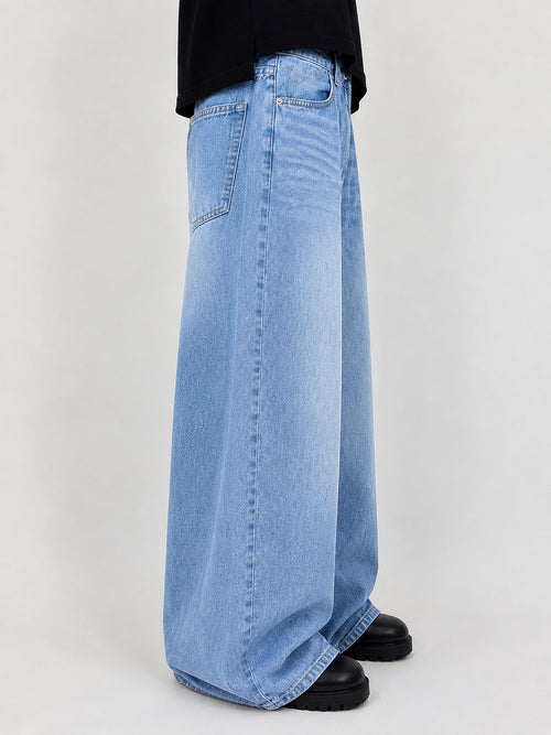 Blue Wash Wide Leg